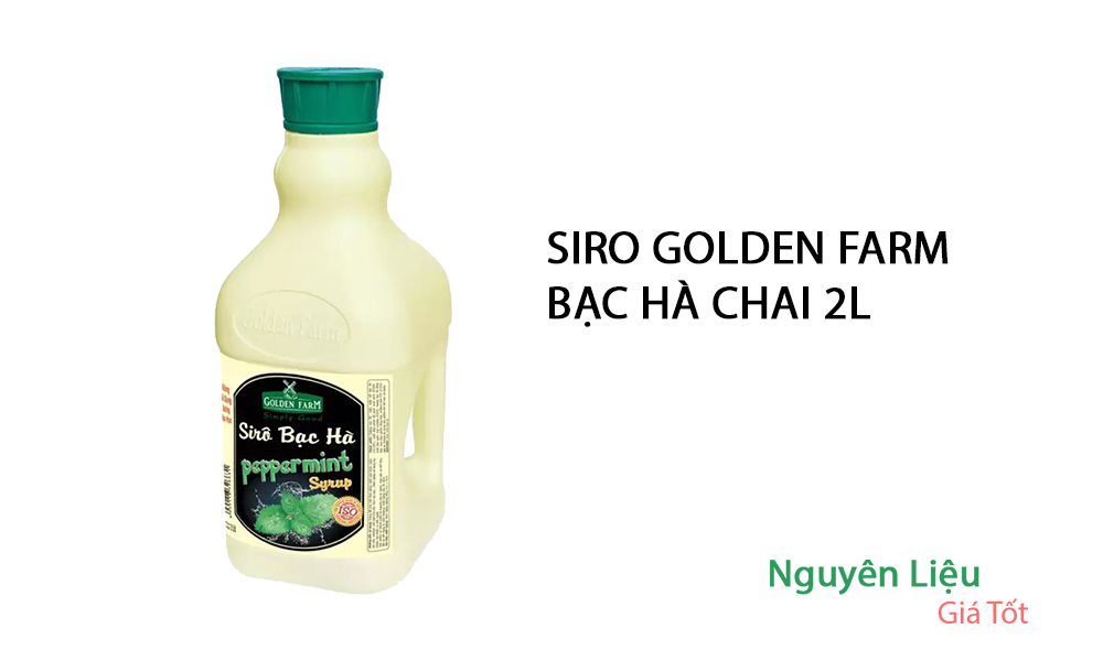 Siro Golden Farm Bạc Hà 2L