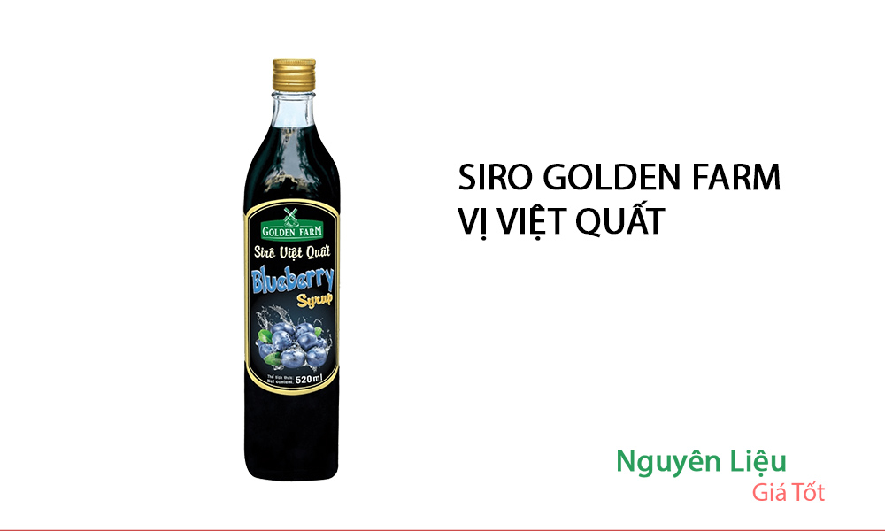 Siro Golden Farm Vị Việt Quất 520ml