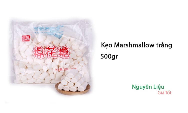 Kẹo marshmallow trắng gói 500gr