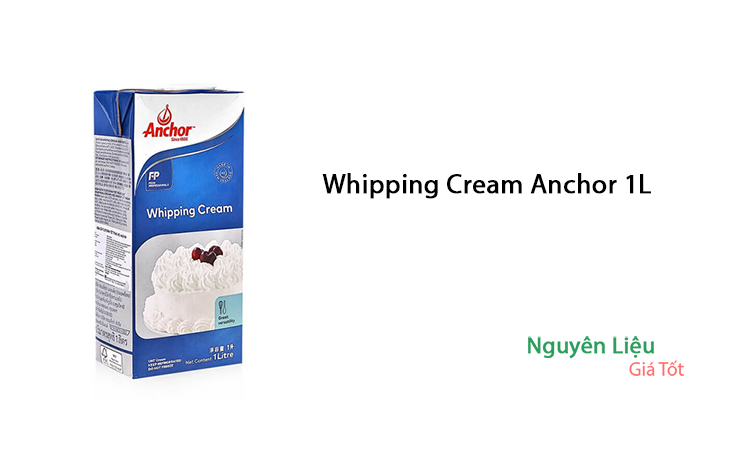 Kem tươi whipping cream anchor 1l